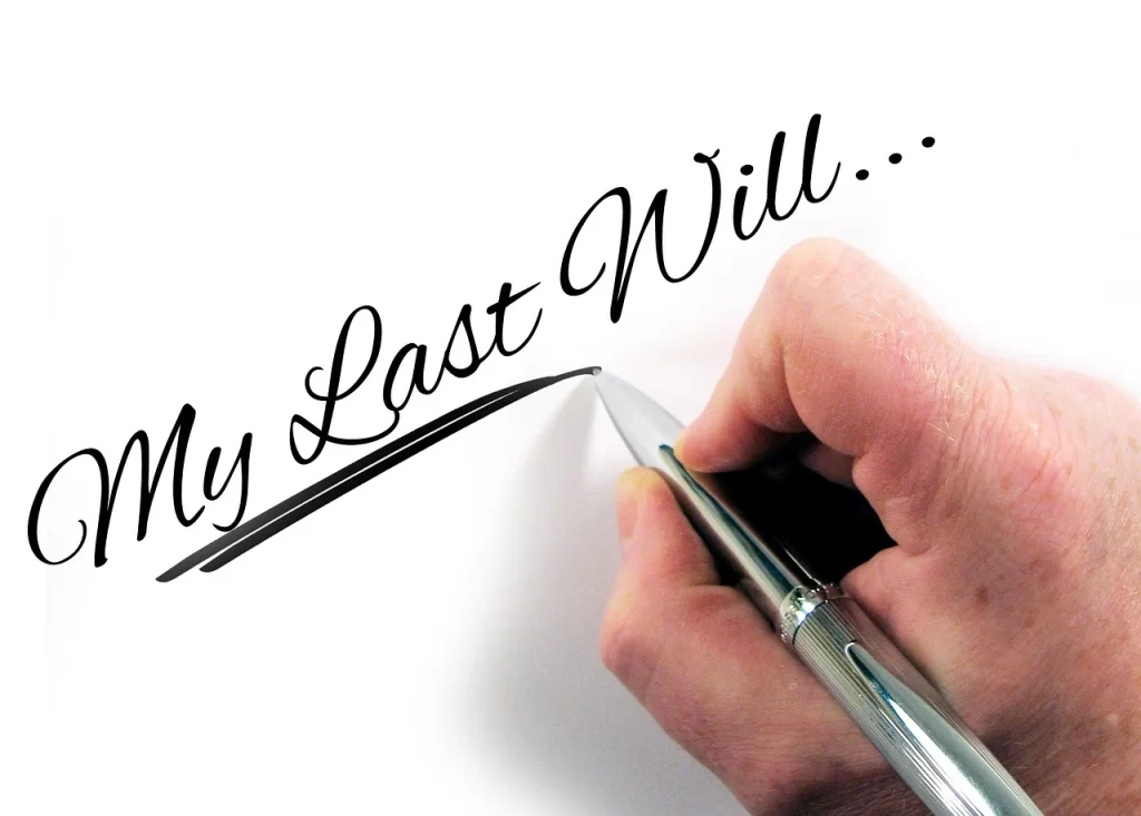 an image with wording My Last Will