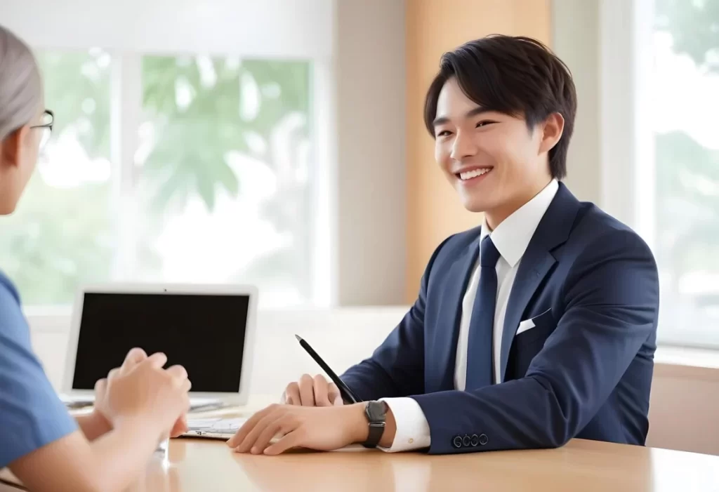 A confident professional businessman in corporate attire, symbolizing the security and continuity provided by cnb amanah business succession planning and corporate trust services.