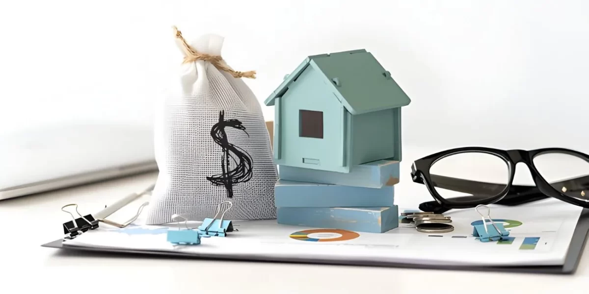 Protecting cash and property with trusts - cnb amanah - will writing & trust services in malaysia | cnb amanah bhd A money bag representing liquid assets standing next to a model house representing real estate, symbolizing how a trust fund protects diverse assets in an estate plan.
